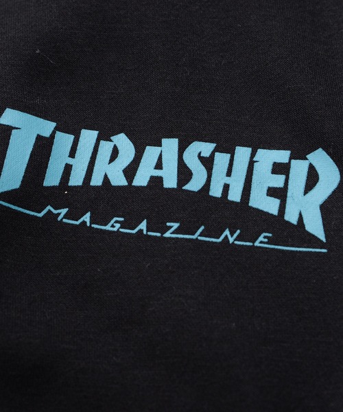 THRASHER（スラッシャー）の「『THRASHER/スラッシャー』総柄プリント＆刺繍C/N長袖 トレーナー （スウェット・レディース・グリーン/ブラック/ネイビー/ホワイト・L/M）」の5枚目の写真