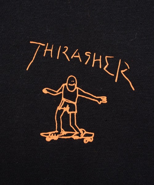 THRASHER（スラッシャー）の「『THRASHER/スラッシャー』総柄プリント＆刺繍C/N長袖 トレーナー （スウェット・レディース・グリーン/ブラック/ネイビー/ホワイト・L/M）」の10枚目の写真