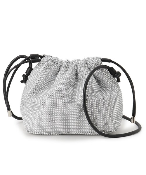 SHOO・LA・RUE（シューラルー）の「◆スパンコール巾着ショルダーバッグ（ショルダーバッグ・レディース・シルバー/シルバー系3/ブラック・00）」の3枚目の写真