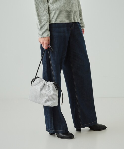 SHOO・LA・RUE（シューラルー）の「◆スパンコール巾着ショルダーバッグ（ショルダーバッグ・レディース・シルバー/シルバー系3/ブラック・00）」の17枚目の写真