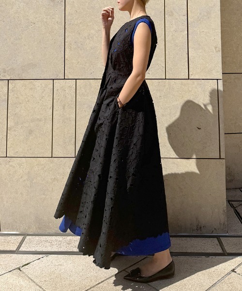 JENNE（ジェンヌ）の「ラグジュアリーレースジレ（その他トップス・レディース・ベージュ/ブラック/ホワイト・SMALL/MEDIUM/LARGE）」の15枚目の写真