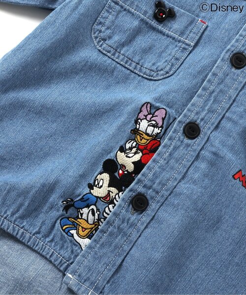 Disney(ディズニー)の「ディズニーキャラクター/シャツ(シャツ/ブラウス・キッズ・アイボリー/インディゴブルー・90/100/110/120/130)」の3枚目の写真