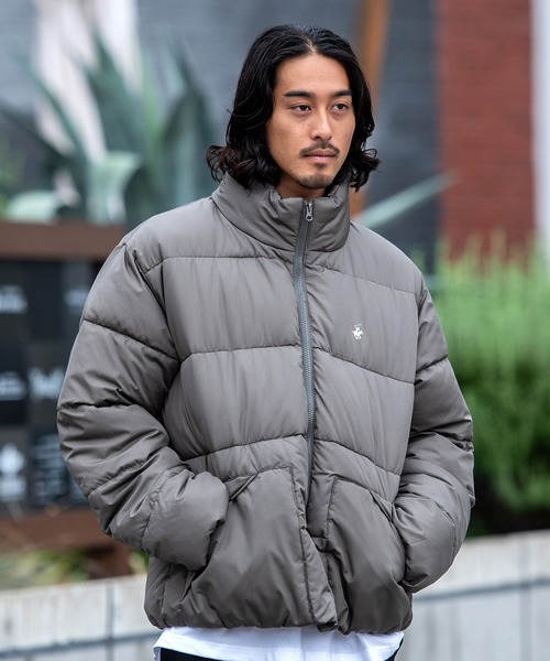 BEVERLY HILLS POLO CLUB(ビバリーヒルズポロクラブ)の「『BEVERLY HILLS POLO CLUB/ビバリーヒルズポロクラブ』エステルファイバー中綿JKT(ブルゾン・メンズ・ブラック/カーキ/ライトグレー・M/L/XL)」の3枚目の写真