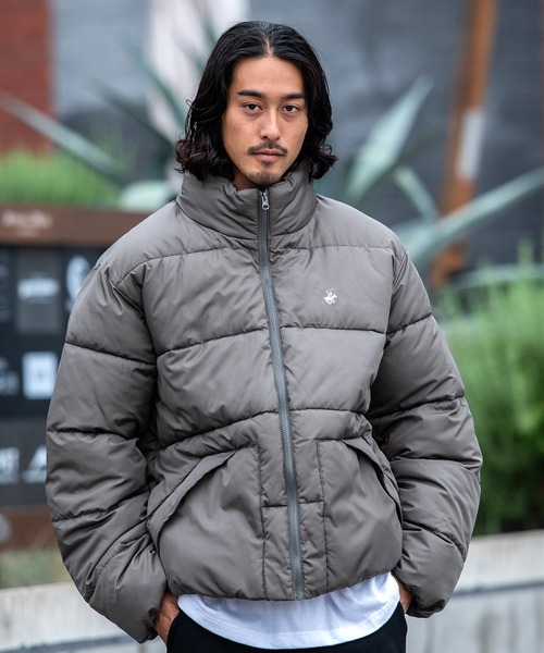 BEVERLY HILLS POLO CLUB(ビバリーヒルズポロクラブ)の「『BEVERLY HILLS POLO CLUB/ビバリーヒルズポロクラブ』エステルファイバー中綿JKT(ブルゾン・メンズ・ブラック/カーキ/ライトグレー・M/L/XL)」の14枚目の写真