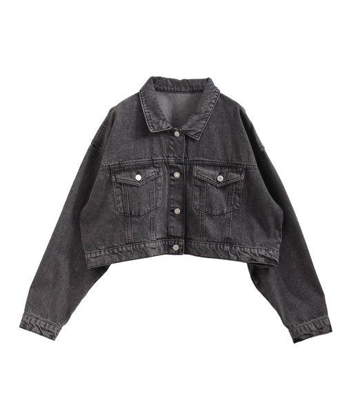 nouvellemoi（ヌーベルモイ）の「ショート丈デニムジャケット（デニムジャケット・レディース・ブルー/サックスブルー/ブラック/インディゴブルー・M）」の22枚目の写真