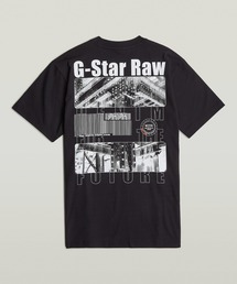 G-STAR | BARCODE BACK GRAPHIC LOOSE T-SHIRT/バックグラフィックプリントオーバーサイズTシャツ(Tシャツ/カットソー)