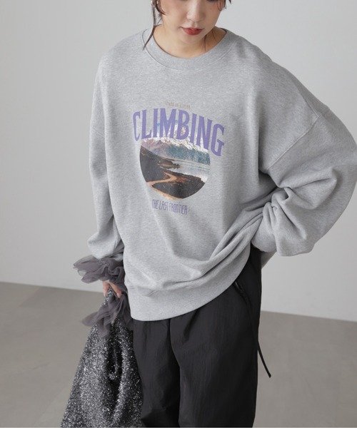 FREE'S MART(フリーズマート)の「◇マウンテンプリントビッグスウェット(スウェット・レディース・ホワイト/グレー/ネイビー・FREE)」の17枚目の写真