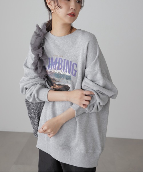 FREE'S MART(フリーズマート)の「◇マウンテンプリントビッグスウェット(スウェット・レディース・ホワイト/グレー/ネイビー・FREE)」の20枚目の写真