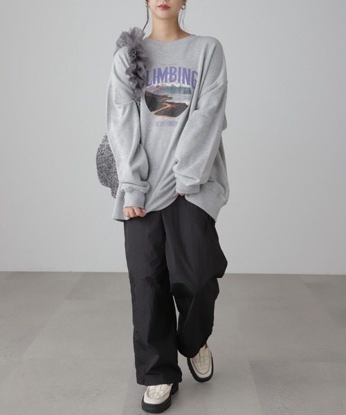 FREE'S MART(フリーズマート)の「◇マウンテンプリントビッグスウェット(スウェット・レディース・ホワイト/グレー/ネイビー・FREE)」の21枚目の写真