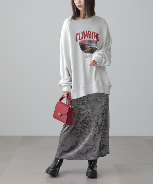 FREE'S MART(フリーズマート)の「◇マウンテンプリントビッグスウェット(スウェット・レディース・ホワイト/グレー/ネイビー・FREE)」の13枚目の写真