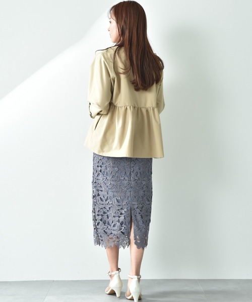 INTERPLANET（インタープラネット）の「ノーカラーオーバーサイズショートコート（その他アウター・レディース・ベージュ/ブラック/アイボリー・FREE）」の10枚目の写真