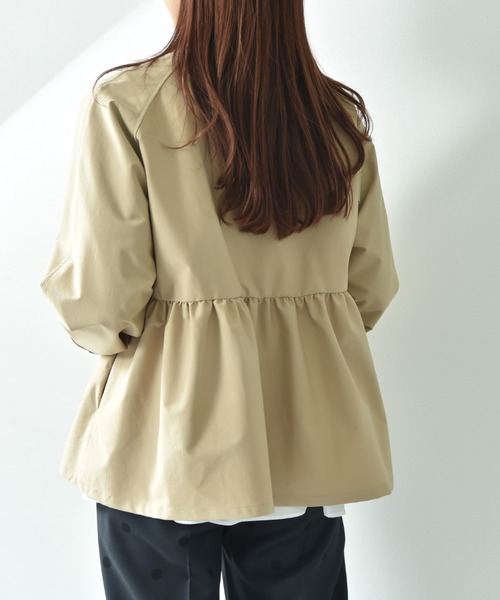 INTERPLANET（インタープラネット）の「ノーカラーオーバーサイズショートコート（その他アウター・レディース・ベージュ/ブラック/アイボリー・FREE）」の14枚目の写真