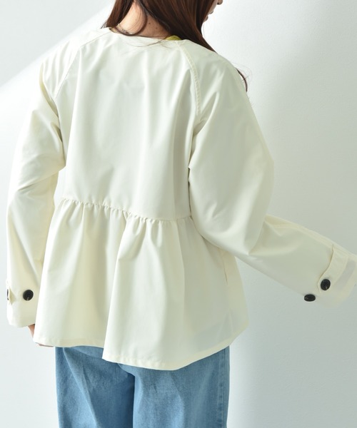 INTERPLANET（インタープラネット）の「ノーカラーオーバーサイズショートコート（その他アウター・レディース・ベージュ/ブラック/アイボリー・FREE）」の20枚目の写真