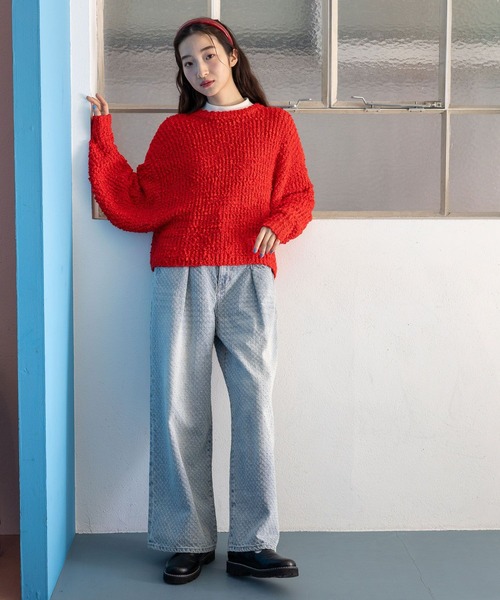 セール】ポコポコMIXプルオーバー（ニット/セーター）｜niko and