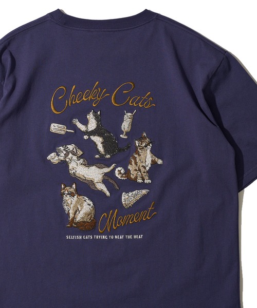 POWER TO THE PEOPLE（パワートゥーザピープル）の「【POWER TO THE PEOPLE】アニマル刺繍Tシャツ（Tシャツ/カットソー・レディース・オフホワイト/ブラック/ホワイト/ネイビー・MEDIUM/LARGE/X-LARGE）」の4枚目の写真