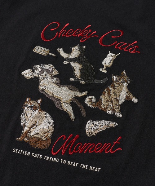 POWER TO THE PEOPLE（パワートゥーザピープル）の「【POWER TO THE PEOPLE】アニマル刺繍Tシャツ（Tシャツ/カットソー・レディース・オフホワイト/ブラック/ホワイト/ネイビー・MEDIUM/LARGE/X-LARGE）」の9枚目の写真