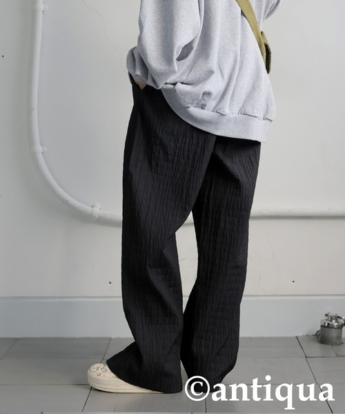 antiqua(アンティカ)の「シワ加工パンツ(その他パンツ・レディース・ブラック/ホワイト・MEDIUM/LARGE)」の11枚目の写真