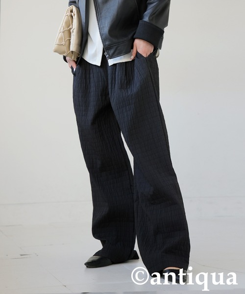 antiqua(アンティカ)の「シワ加工パンツ(その他パンツ・レディース・ブラック/ホワイト・MEDIUM/LARGE)」の14枚目の写真