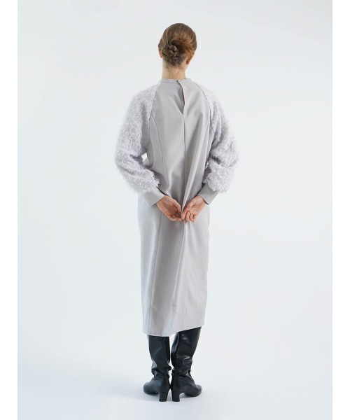 :ETHROF(イーサオブ)の「FRINGE DOCKING ONEPIECE(ワンピース・レディース・ブラック/ライトグレー・FREE)」の8枚目の写真