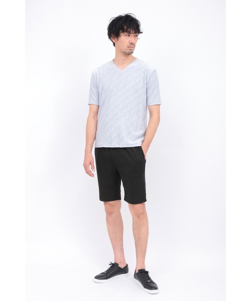 HIGH STREET(ハイストリート)の「HIGH STREET∴アラベスク柄ジャカードショートパンツ(その他パンツ・メンズ・ブラック/ホワイト・L/LL/M)」の12枚目の写真