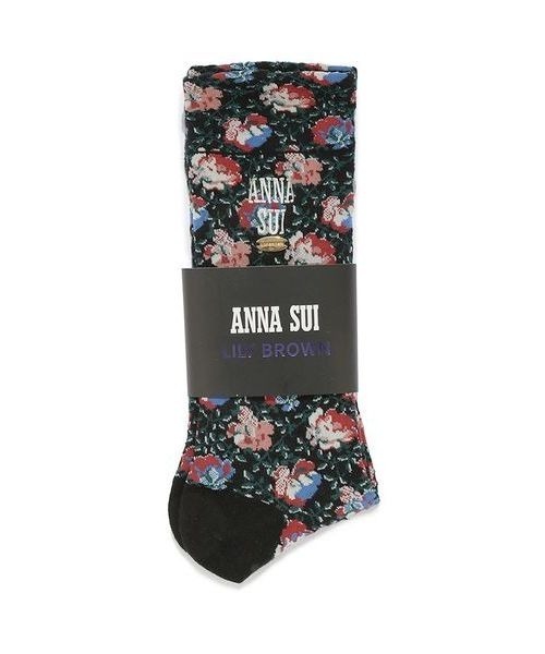 LILY BROWN（リリーブラウン）の「【LILY BROWN × ANNA SUI】ロゴバリエソックス（ソックス/靴下・レディース・レオパード/ホワイト/その他/ブラック・FREE）」の5枚目の写真