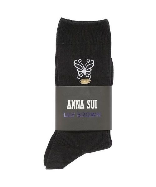 LILY BROWN（リリーブラウン）の「【LILY BROWN × ANNA SUI】ロゴバリエソックス（ソックス/靴下・レディース・レオパード/ホワイト/その他/ブラック・FREE）」の8枚目の写真