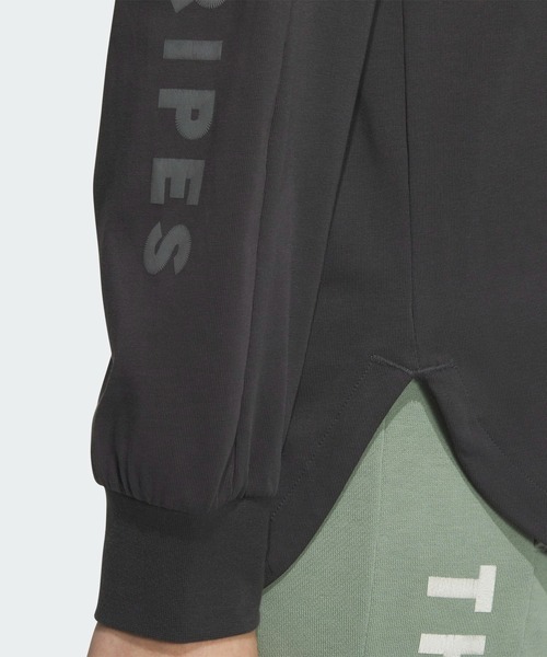 adidas 黒 長袖カットソー セール】長袖 ワード Tシャツ キッズ / ロンT / アディダス adidas（T