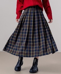 DAY CLOSET | レディース クラシカルチェック柄フレアプリーツロングスカート(スカート)