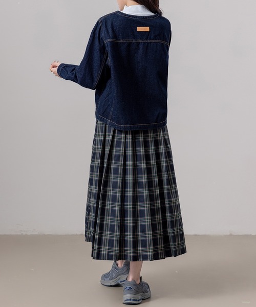 セール】【大きいサイズ有/ハイウエスト/裏地付き/消しプリーツ/ロング