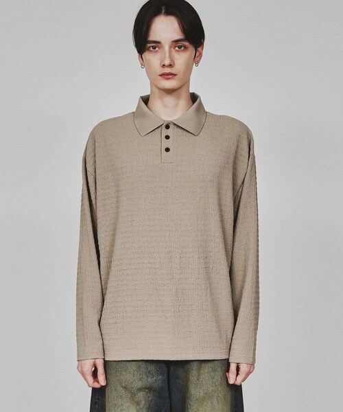 tk.TAKEO KIKUCHI（ティーケータケオキクチ）の「楊柳ポロシャツ（ポロシャツ・メンズ・ライトグレー/ブルーグリーン/ブラック・03/02）」の17枚目の写真