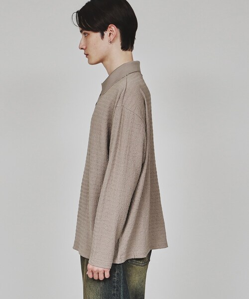 tk.TAKEO KIKUCHI（ティーケータケオキクチ）の「楊柳ポロシャツ（ポロシャツ・メンズ・ライトグレー/ブルーグリーン/ブラック・03/02）」の18枚目の写真