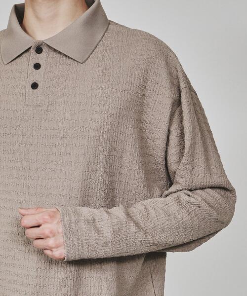 tk.TAKEO KIKUCHI（ティーケータケオキクチ）の「楊柳ポロシャツ（ポロシャツ・メンズ・ライトグレー/ブルーグリーン/ブラック・03/02）」の21枚目の写真