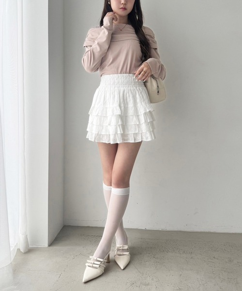 ティアードフリルミニスカート（スカート）｜one after another NICE