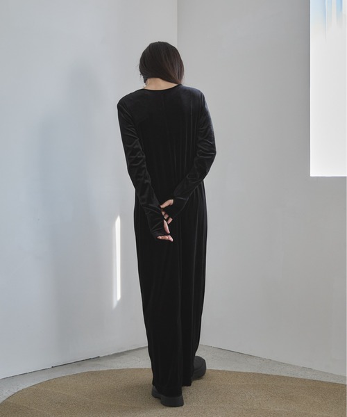 アルペロベロロングワンピース feepur ワンピース 「TALL/2Tサイズあり」ベロアロング