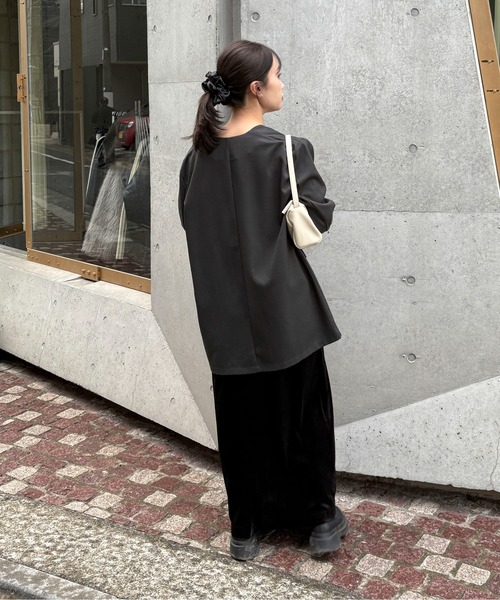 TALL/2Tサイズあり】ベロアロングワンピース（ワンピース）｜feepur