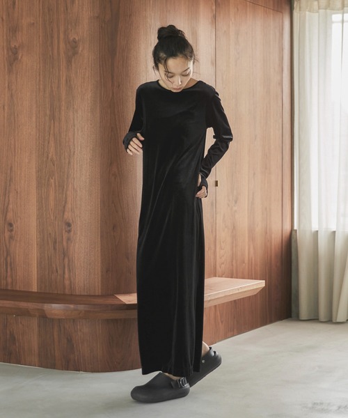 アルベロベロのロングワンピース feepur ワンピース 「TALL/2Tサイズあり」ベロアロング