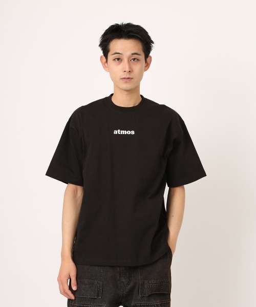 atmos(アトモス)の「atmos Embroidery Classic Logo T-shirt / アトモス エンブロイダリー クラシックロゴ Tシャツ(Tシャツ/カットソー・メンズ・ブラック/グレー/ホワイト・M/L/XL)」の2枚目の写真
