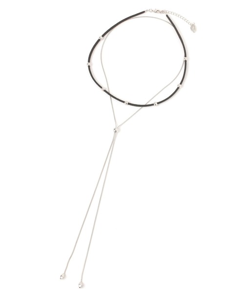 LOWRYS FARM（ローリーズファーム）の「スウェード2レンチョーカー 291580（チョーカー・レディース・ブラック/ブラウン・FREE）」の2枚目の写真