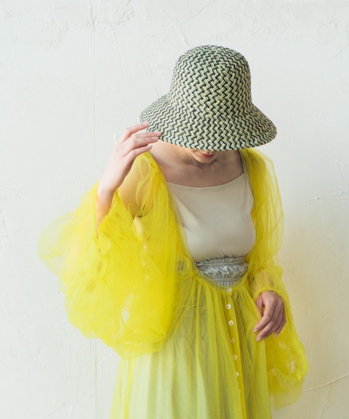 ORIENT MILLINERY（オリエント ミリナリー）の「NIRMA【ﾆﾙﾏ】（ハット・レディース・グリーン/ピンク/オレンジ・FREE）」の18枚目の写真