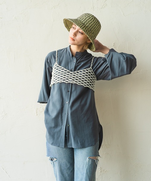 ORIENT MILLINERY（オリエント ミリナリー）の「NIRMA【ﾆﾙﾏ】（ハット・レディース・グリーン/ピンク/オレンジ・FREE）」の12枚目の写真