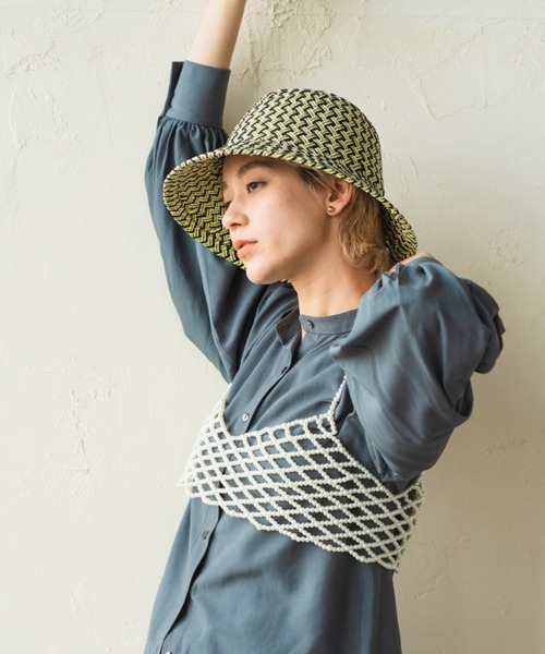 ORIENT MILLINERY（オリエント ミリナリー）の「NIRMA【ﾆﾙﾏ】（ハット・レディース・グリーン/ピンク/オレンジ・FREE）」の15枚目の写真