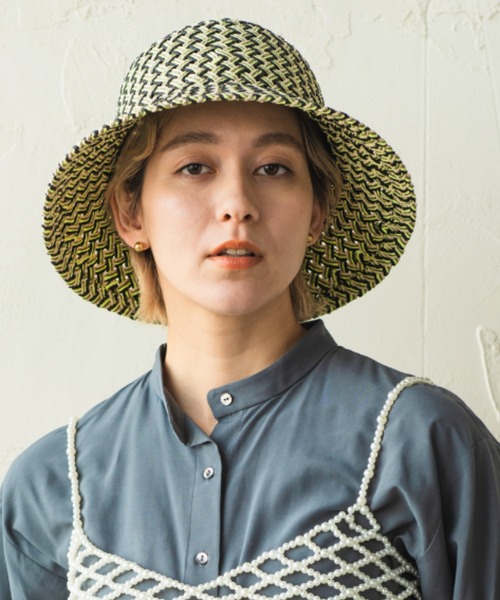 ORIENT MILLINERY（オリエント ミリナリー）の「NIRMA【ﾆﾙﾏ】（ハット・レディース・グリーン/ピンク/オレンジ・FREE）」の13枚目の写真