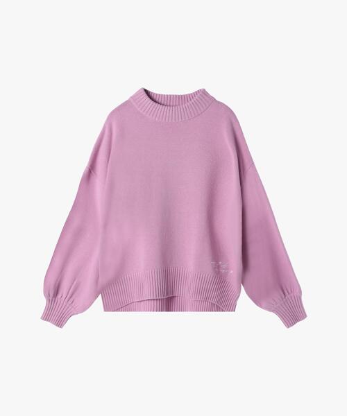 To b. by agnes b.(トゥービーバイアニエスベー)の「ソフトニット プルオーバー(ニット/セーター・レディース・ピンク・FREE)」の2枚目の写真