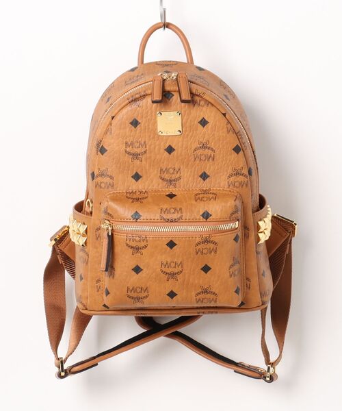 良品 エムシーエム リュックサック パイソン柄 レザー グレー系 ブラウン系 MCM エムシーエム シュタッド ローデン バックパック リュック