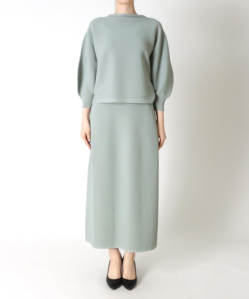 TITE IN THE STORE(ティテ インザ ストア)の「【VERSEAU/ヴェルソー】ニットスカート(スカート・レディース・ライトグリーン/ネイビー・38)」の13枚目の写真