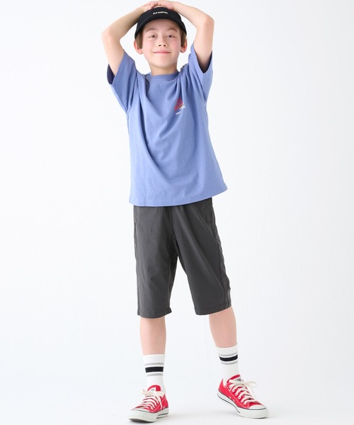 KRIFF MAYER Kid's Collection（クリフメイヤーキッズコレクション）の「【軽撥水・ストレッチ】快適タフハーフパンツ（その他パンツ・キッズ・チャコール/オレンジ/ネイビー/グリーン・120/130/140/150/160/170）」の5枚目の写真