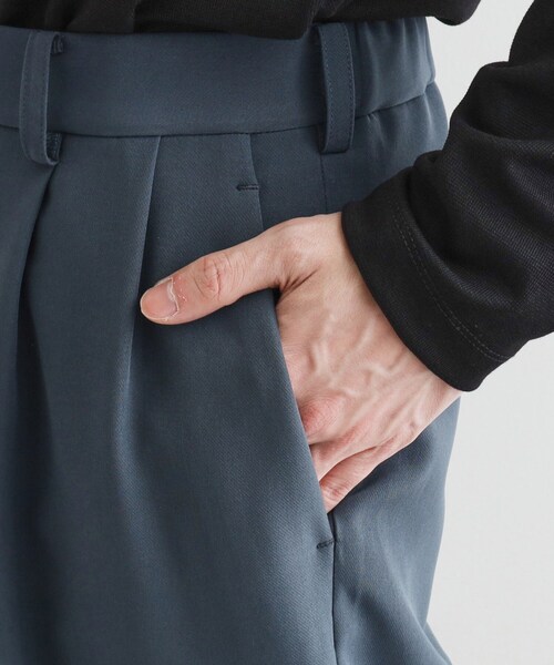 tk.TAKEO KIKUCHI（ティーケータケオキクチ）の「◆360度ストレッチワイドテーパードパンツ（セットアップ対応）（その他パンツ・メンズ・ブラック/ベージュ/ブルー・01/02/03/04）」の18枚目の写真