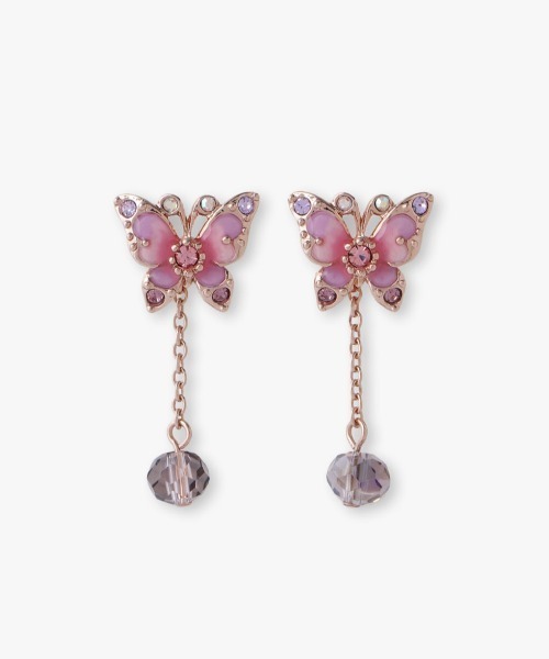 ANNA SUI（アナスイ）の「蝶モチーフ ピアス（ピアス（両耳用）・レディース・ピンク/ブルー・FREE）」の2枚目の写真