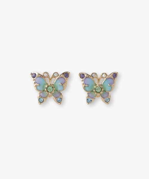 ANNA SUI（アナスイ）の「蝶モチーフ ピアス（ピアス（両耳用）・レディース・ピンク/ブルー・FREE）」の4枚目の写真