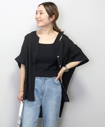 コットンスラブスキッパードルマンブラウス